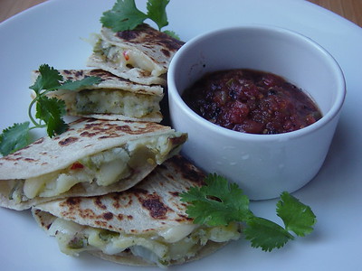 Potato and Poblano Quesadilla