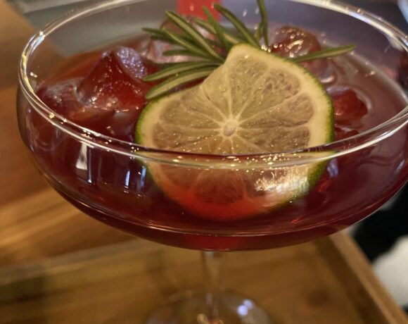 mocktail cherry lime rose