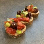 edamame crostini