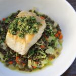 Pan Roasted Sea Bass with Warm Lentils Brussels Sprouts_76531.1
