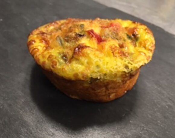 Roasted Vegetable and Asiago Frittata